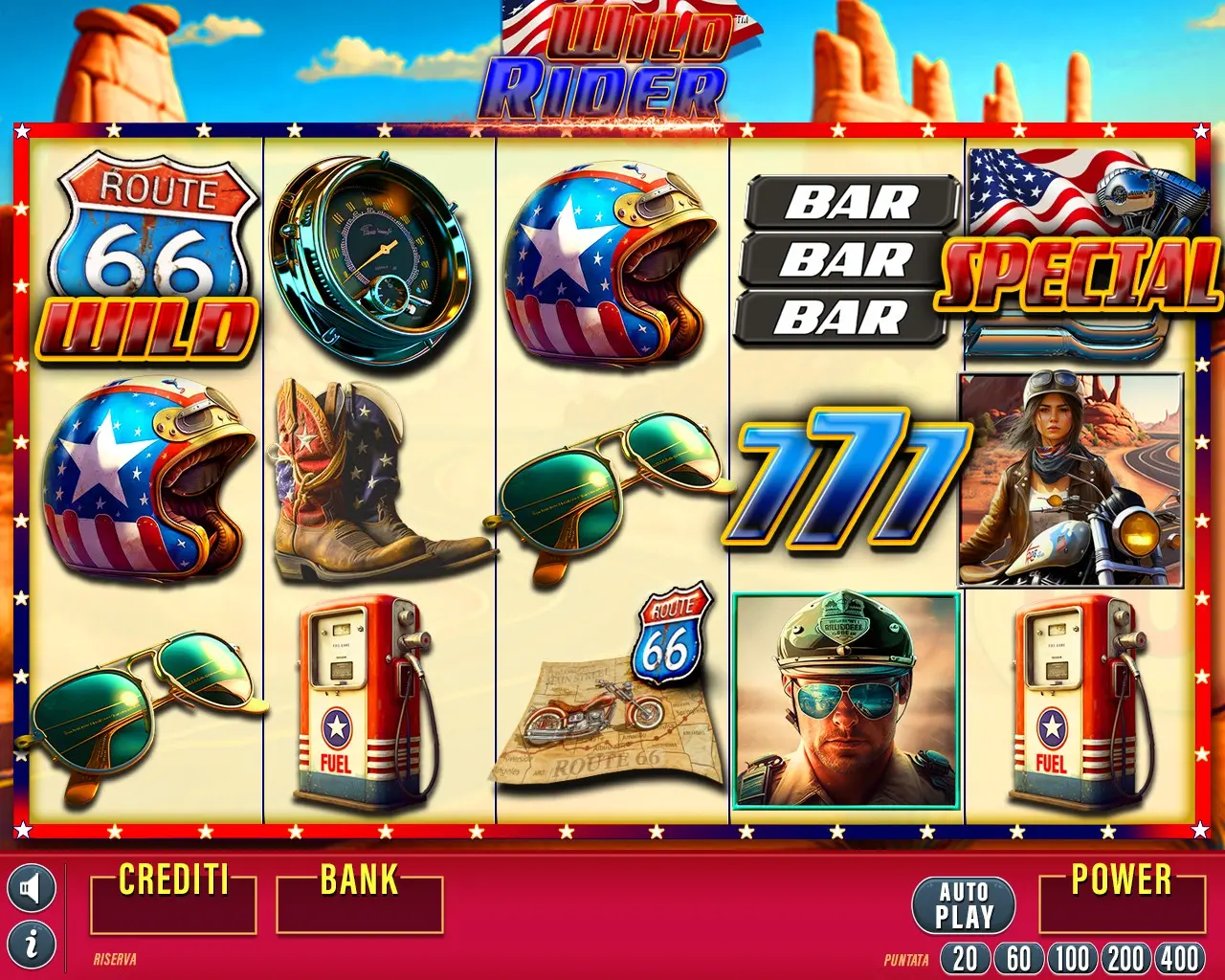 Wild Rider game screen