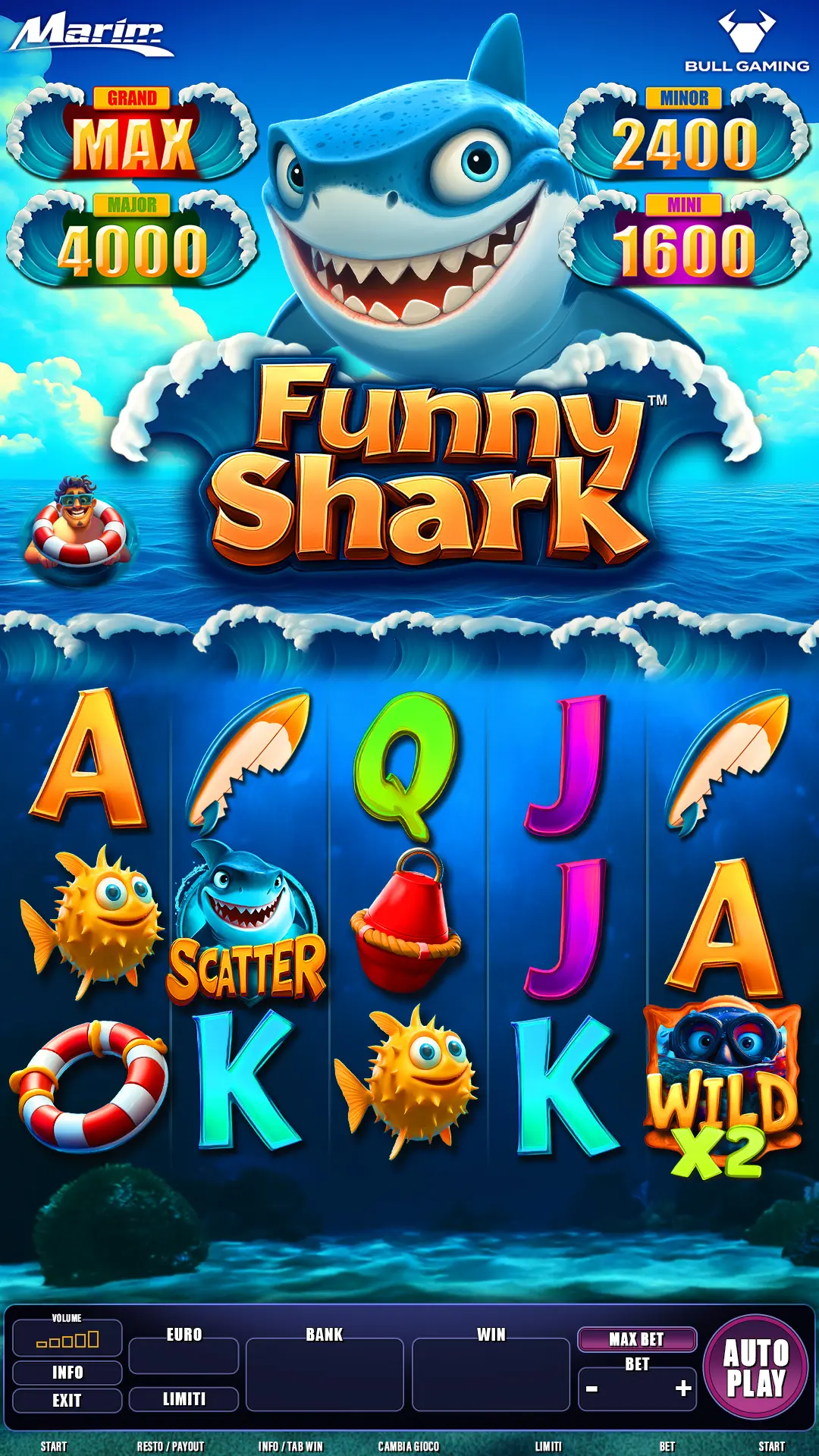 FUNNY SHARK game screen