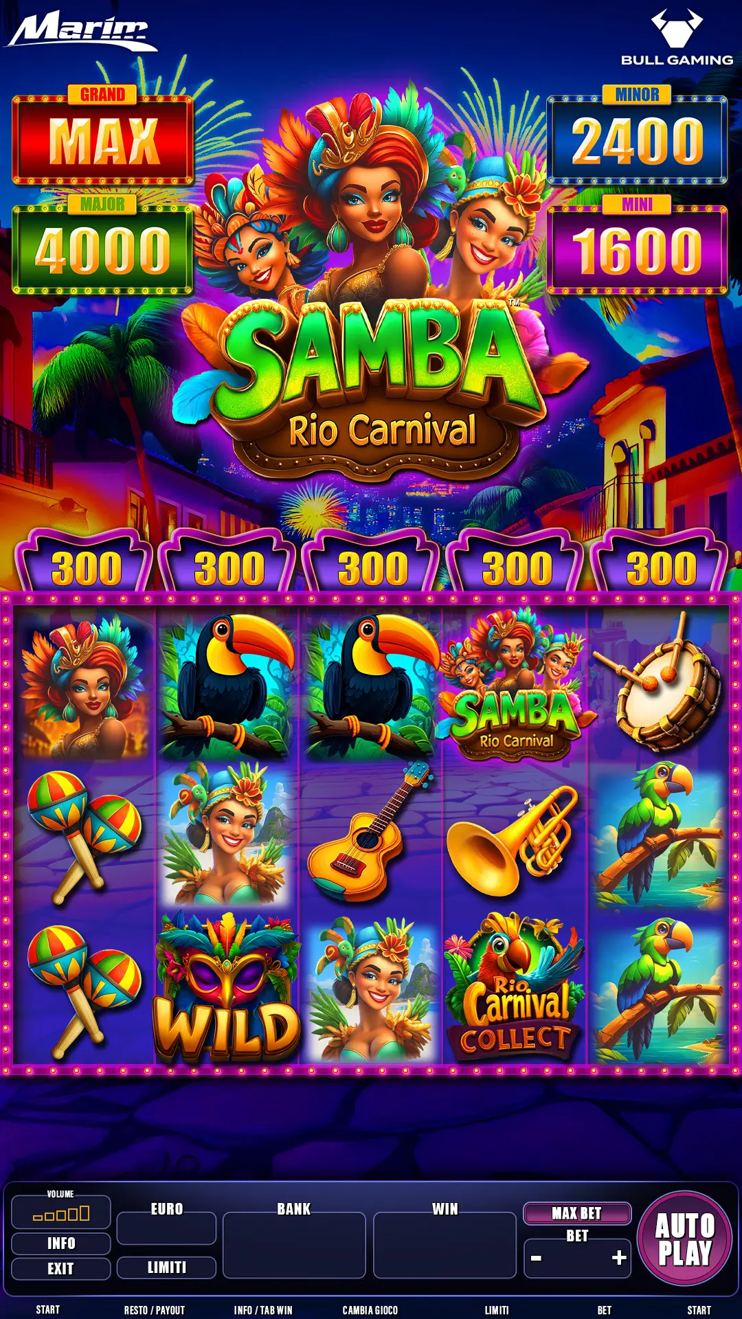 SAMBA RIO CARNIVAL game screen