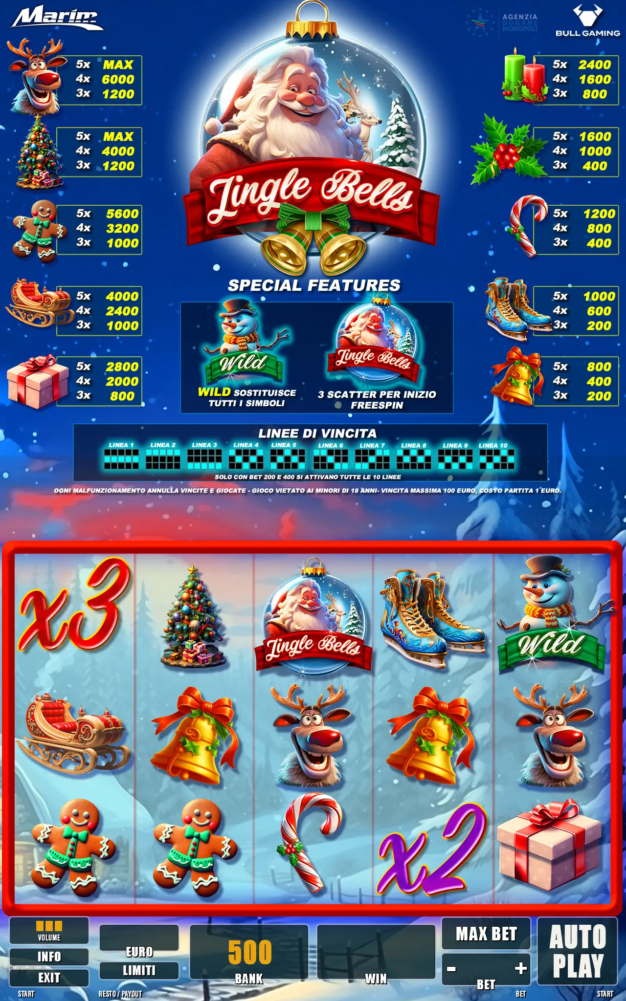 Jingle bell game screen
