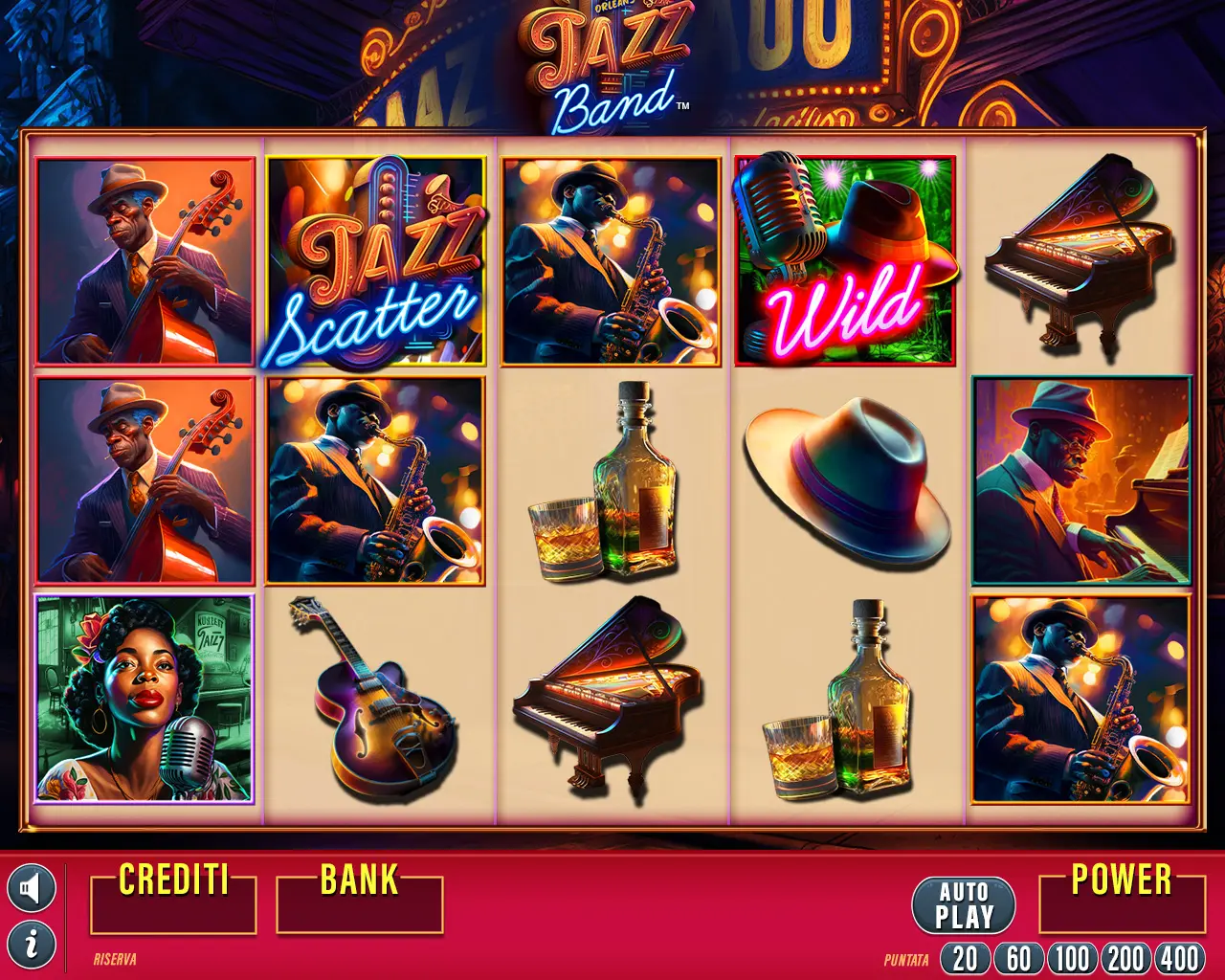 New Orleans Jazz Band game screen